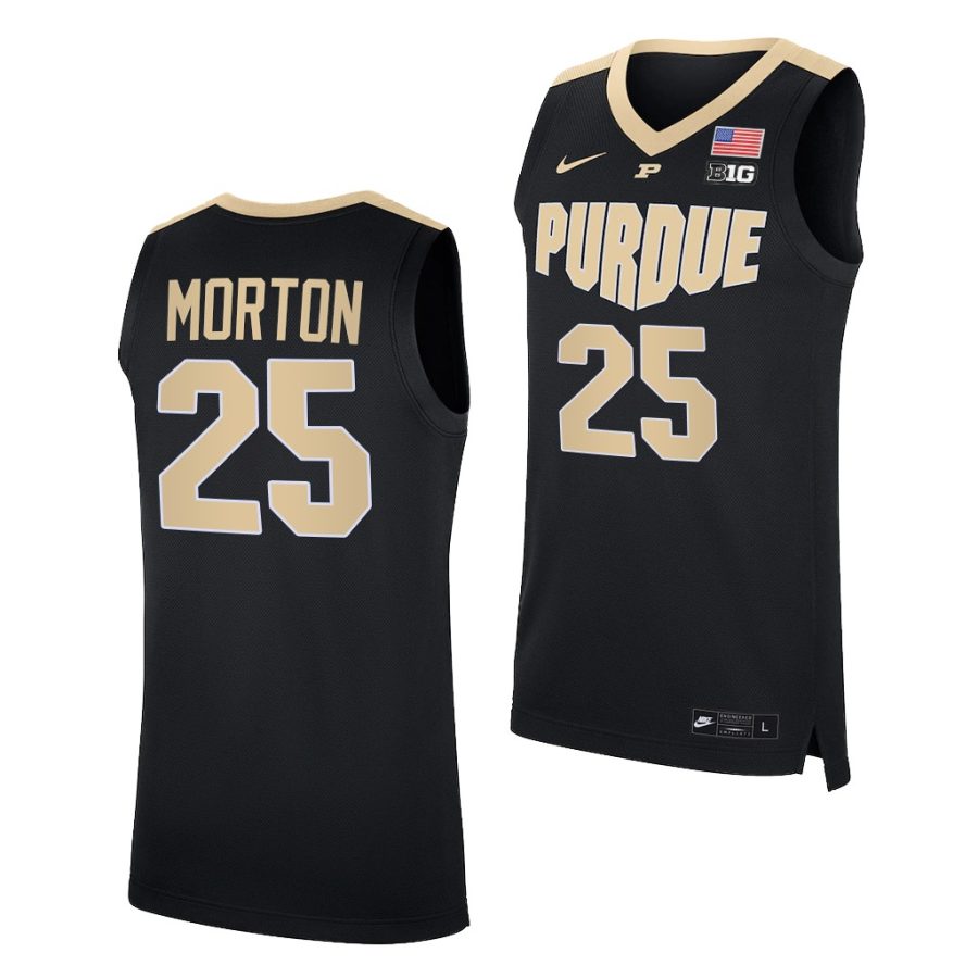 ethan morton black college basketball 2021 22replica jersey