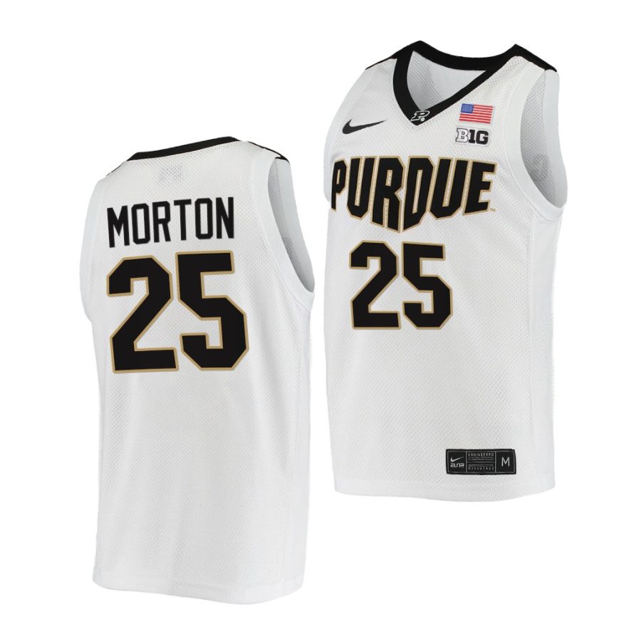 ethan morton white college basketball 2021 22replica jersey