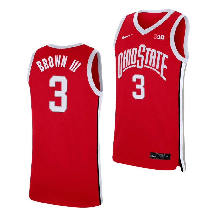 eugene brown iii scarlet replica ohio state buckeyes jersey