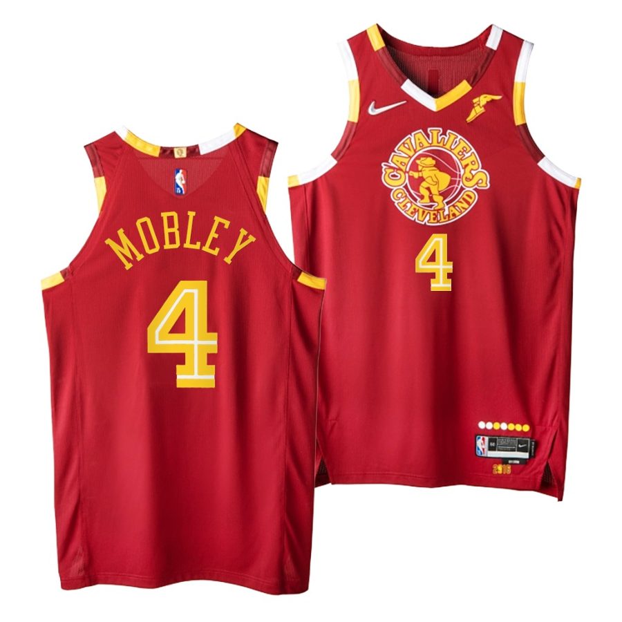 evan mobley cavaliers nba 75th authentic red city edition 2021 22 jersey