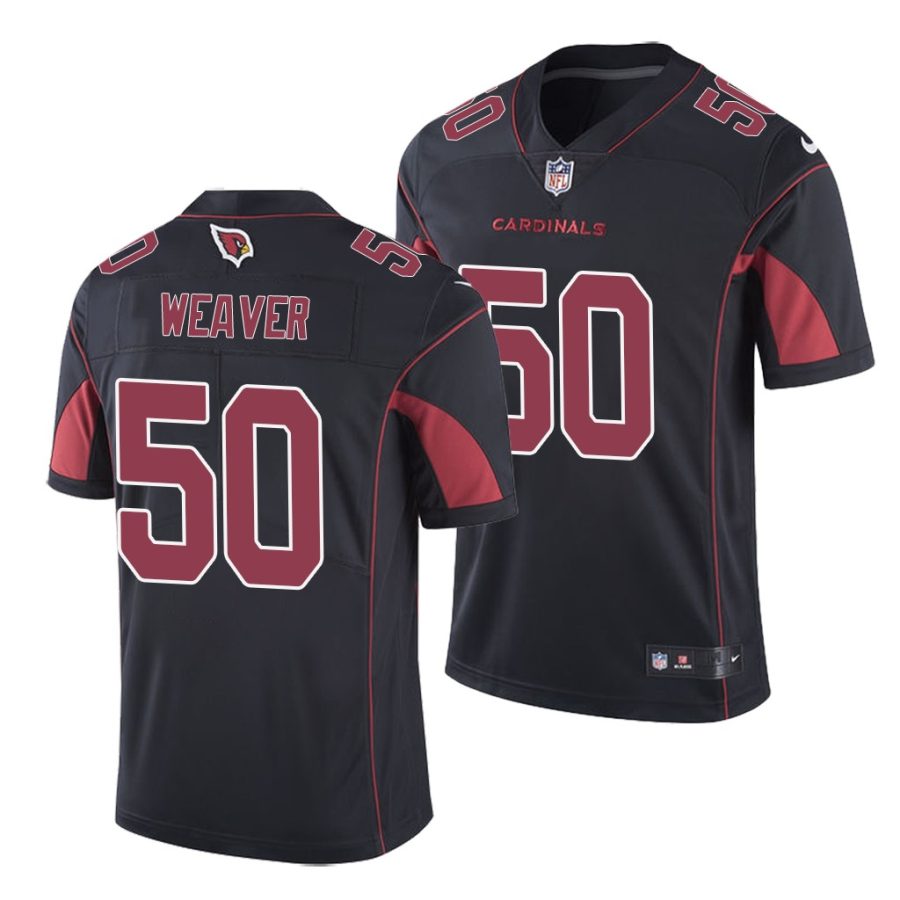 evan weaver cardinals 2020 nfl draft limited men's black jersey