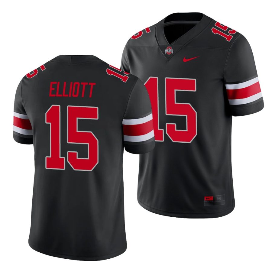 ezekiel elliott black college football men's jersey