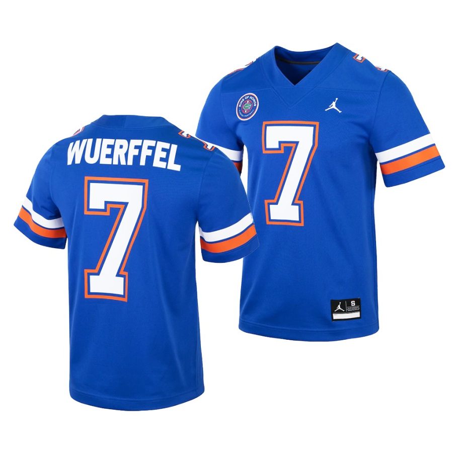 florida gators danny wuerffel royal ring of honor men jersey