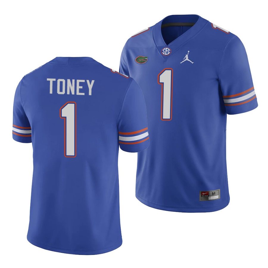 florida gators kadarius toney royal game men's jersey