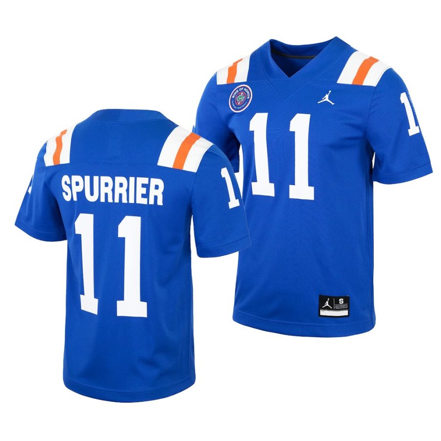 florida gators steve spurrier royal ring of honor men jersey