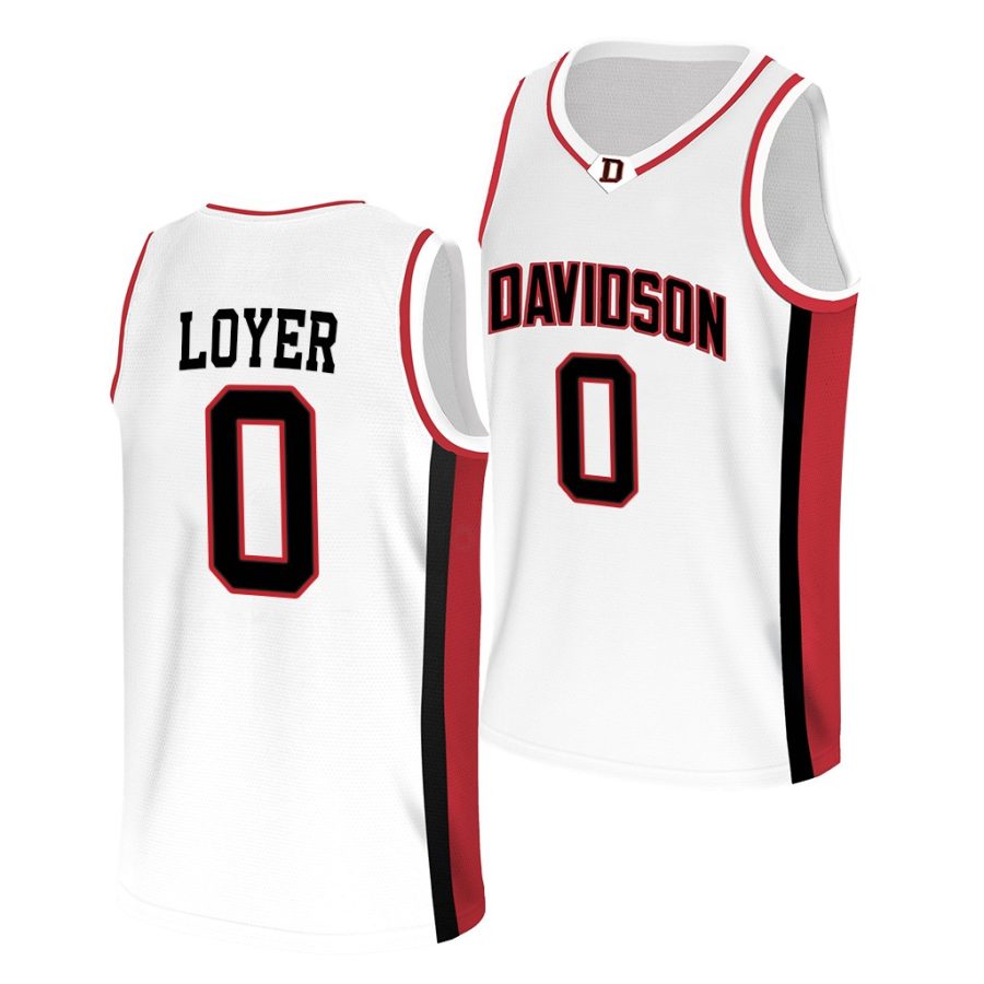 foster loyer white college basketball 2022 jersey