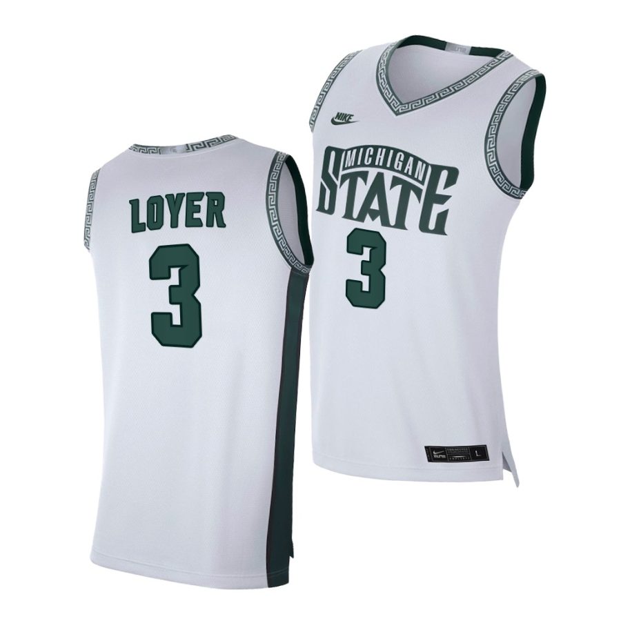 foster loyer white limited retro michigan state spartans jersey