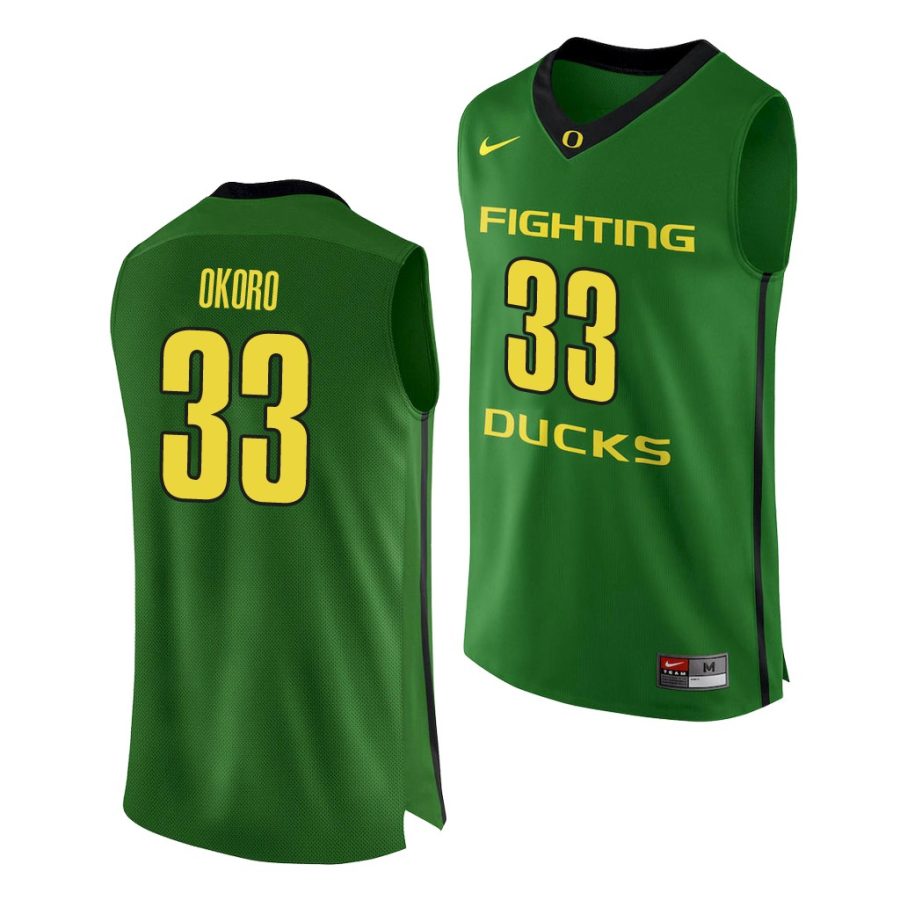 francis okoro apple green authentic men's jersey