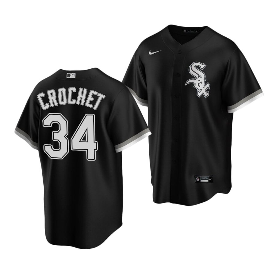 garrett crochet sox 2020 mlb draft replica alternate black jersey