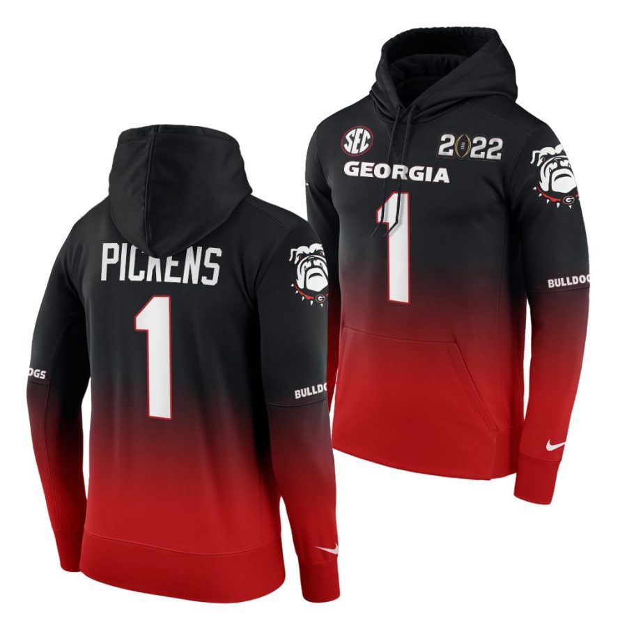 george pickens black red college football playoff 2021 national champions georgia bulldogs hoodie