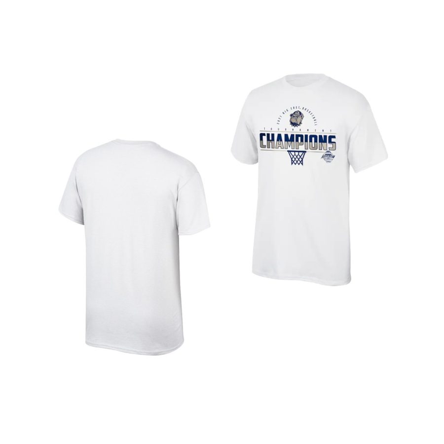 georgetown hoyas white 2021 big east conference tournament champions top of the world men t shirt