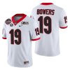 georgia bulldogs brock bowers white 2021 22 cfp national champions jersey