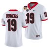 georgia bulldogs brock bowers white 2021 orange bowl 100th anniversary jersey