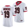 georgia bulldogs brock bowers white college football game jersey 0