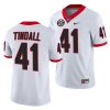 georgia bulldogs channing tindall white college football game jersey 0