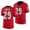 georgia bulldogs christopher smith red college football game jersey 0