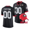 georgia bulldogs custom black 2021 orange bowl champions cfp jersey