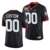 georgia bulldogs custom black 2021 orange bowl college football playoff jersey