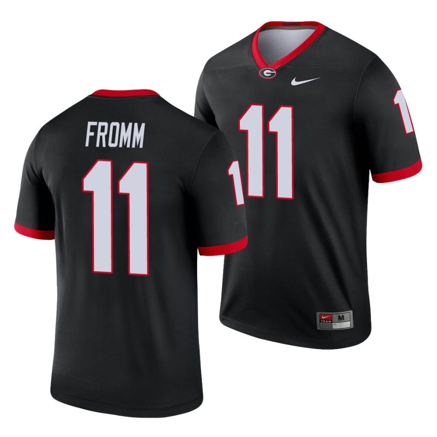 georgia bulldogs jake fromm black legend men's jersey