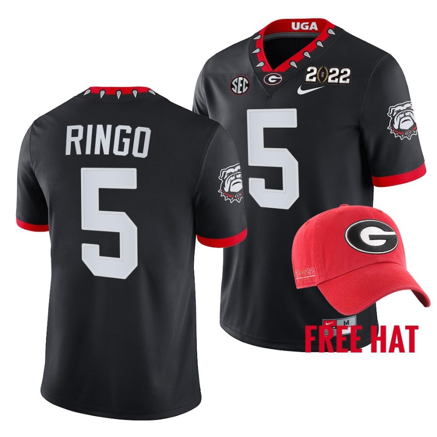 georgia bulldogs kelee ringo black 2021 cfp national champions free hat jersey