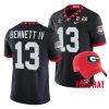 georgia bulldogs stetson bennett black 2021 orange bowl champions cfp jersey