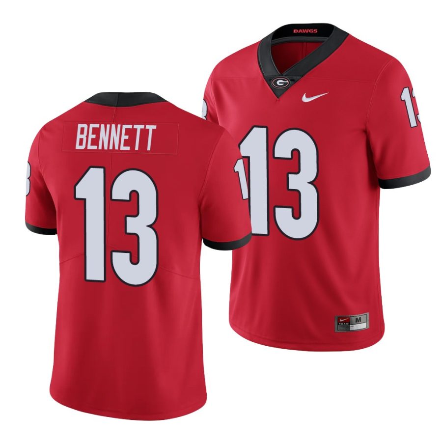 georgia bulldogs stetson bennett red limited men's jersey