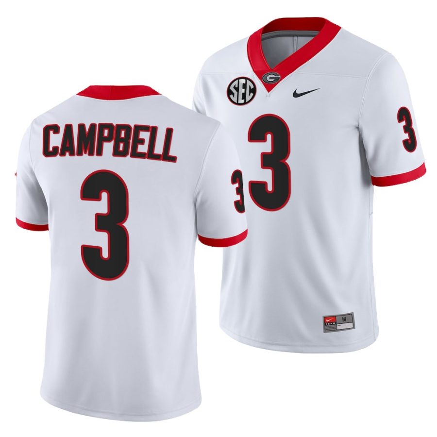 georgia bulldogs tyson campbell white college football nfl alumni jersey 0