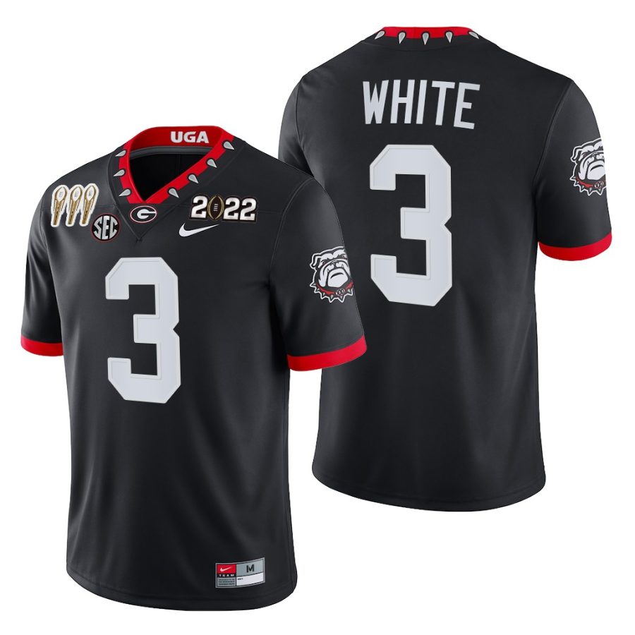 georgia bulldogs zamir white black 3 times cfp national champions alternate jersey