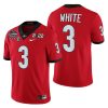 georgia bulldogs zamir white red 2021 22 cfp national champions jersey