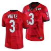 georgia bulldogs zamir white red 2022 national championship decisive highlights jersey