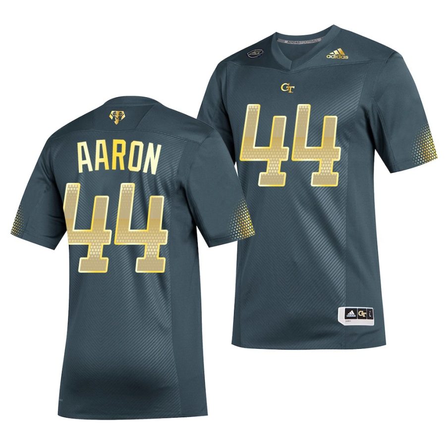 georgia tech yellow jackets hank aaron gray 2019 special game men jersey