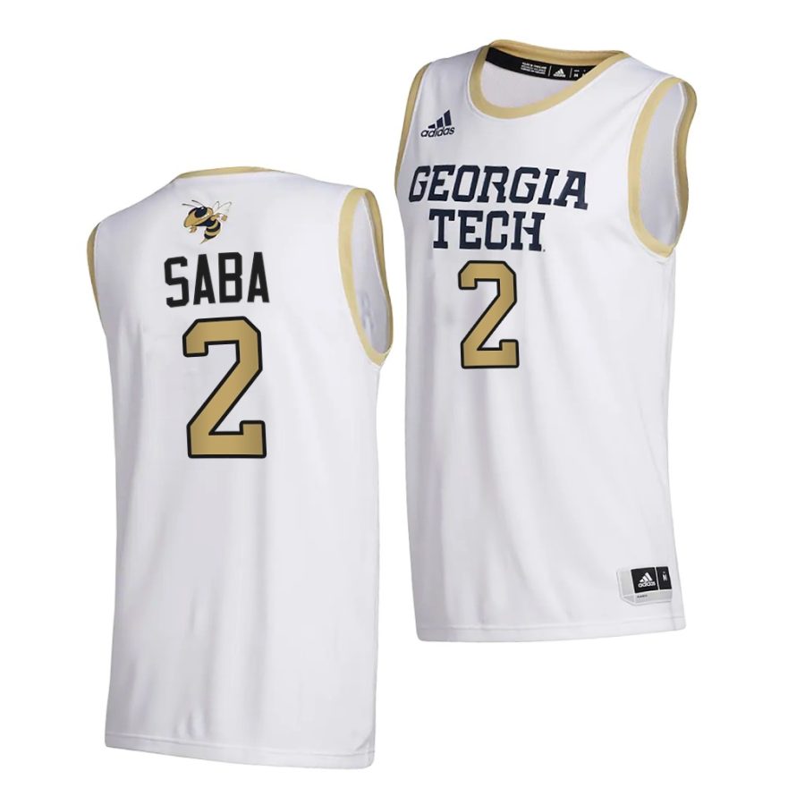 gigiberia saba white college basketball men jersey