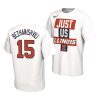 giorgi bezhanishvili white just us bench illinois fighting illini shirt