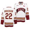 glenn anderson nhl college hockey white premier jersey