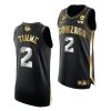 gonzaga bulldogs drew timme 2021 march madness final four golden authentic black jersey