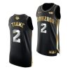 gonzaga bulldogs drew timme 2021 march madness golden authentic black jersey