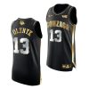 gonzaga bulldogs kelly olynyk 2021 march madness golden authentic black jersey