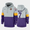 grant delpit gray purple rivalry therma performance college football hoodie