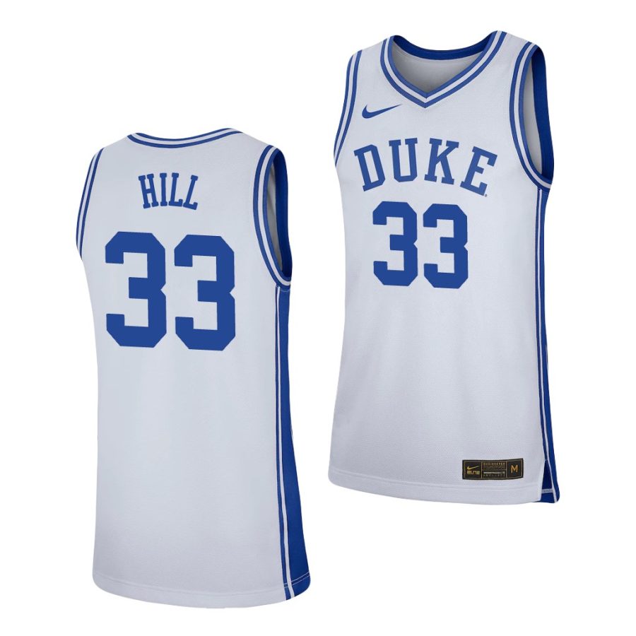 grant hill white replica men's jersey