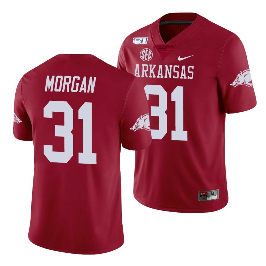 grant morgan cardinal college football arkansas razorbacks jersey