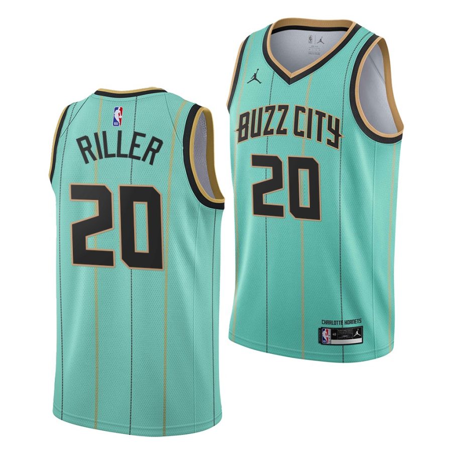 grant riller hornets city 2020 nba draft 2020 21 mint green jersey