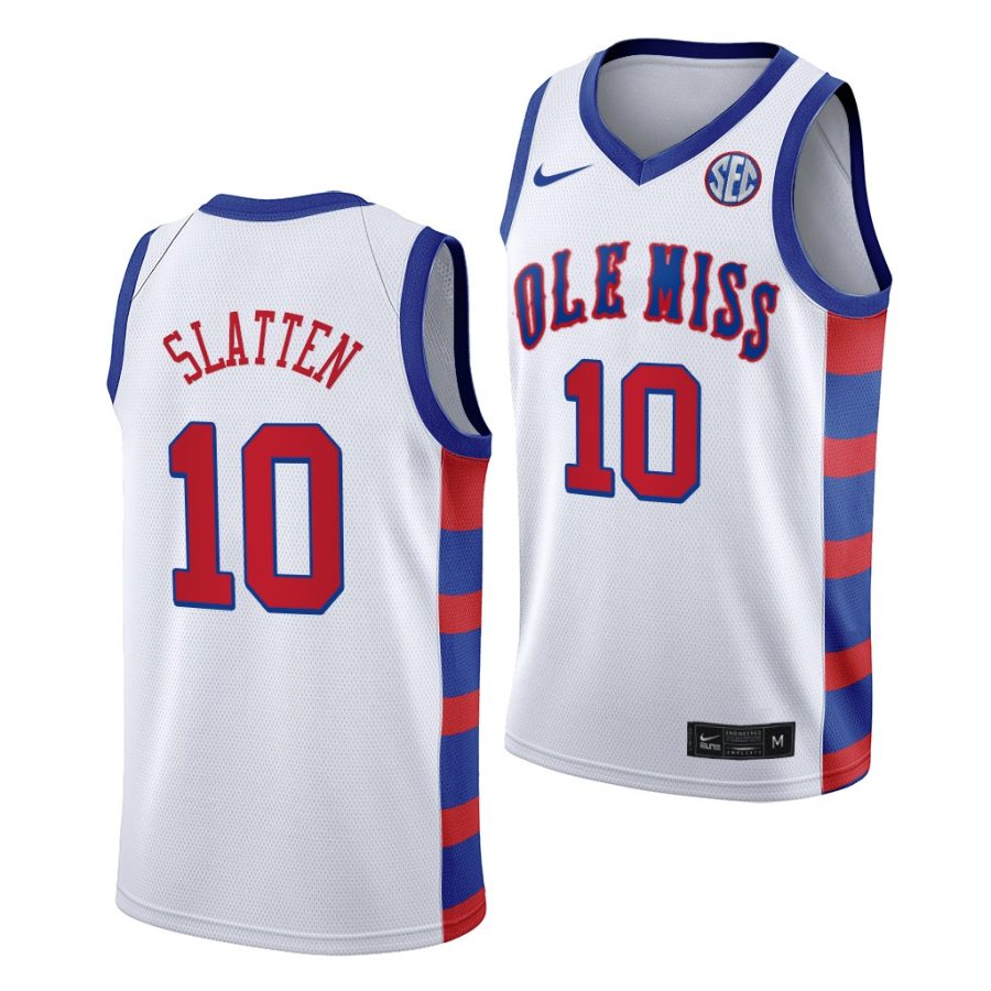 grant slatten white throwback ole miss rebels jersey