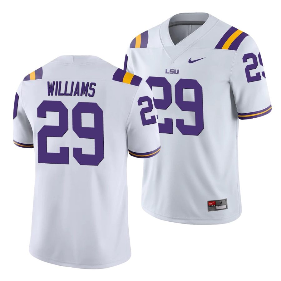 greedy williams white college football men's jersey