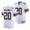 greg newsome ii browns 2021 nfl draft vapor limited men's white jersey