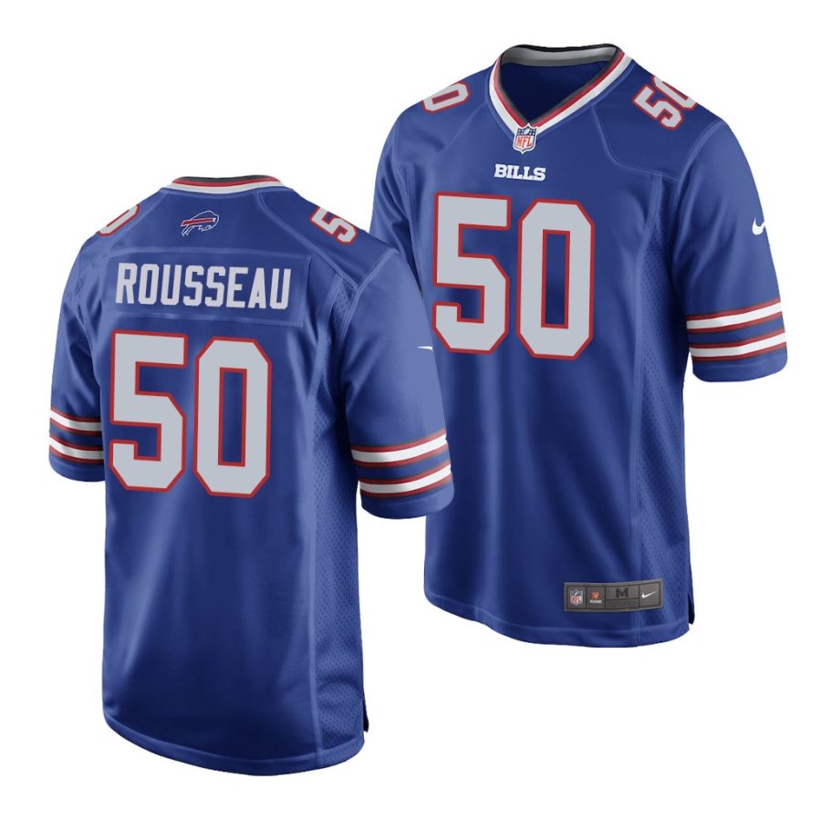 gregory rousseau bills 2021 nfl draft game men's royal jersey