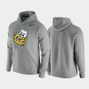 heathered gray vintage logo michigan wolverines hoodie