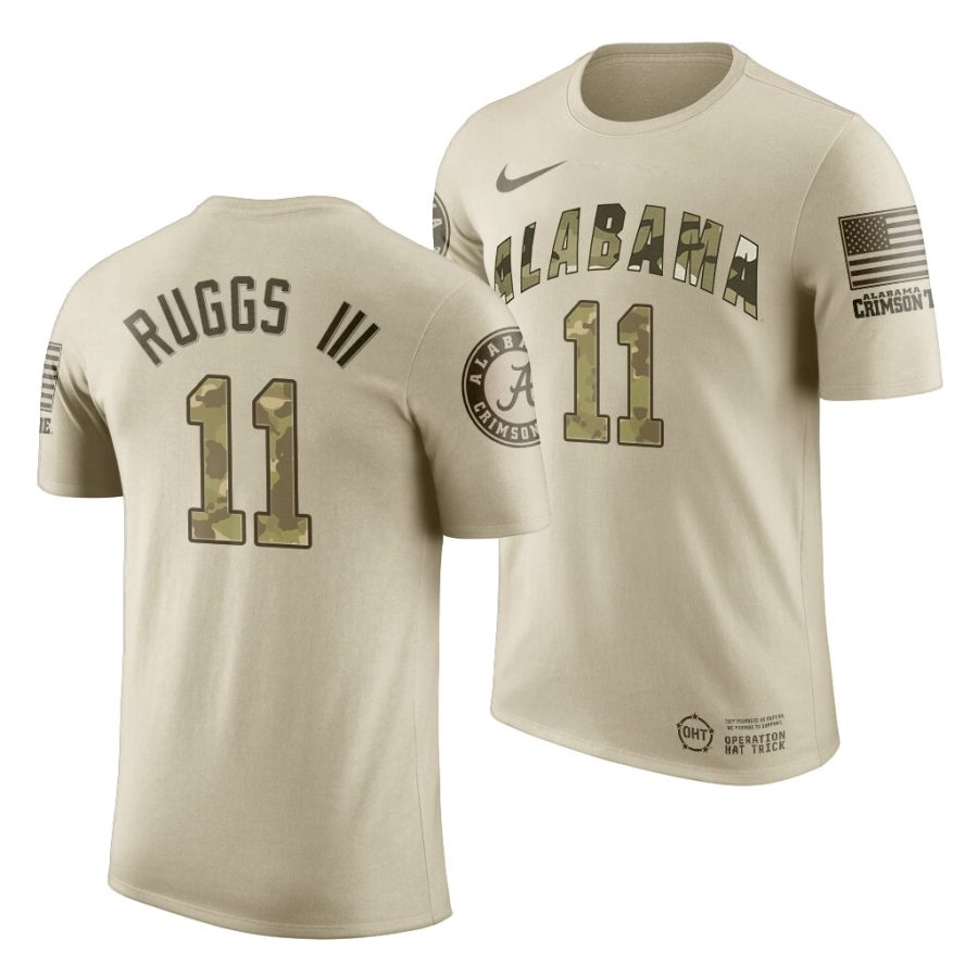 henry ruggs iii oatmeal oht military appreciation ncaa football jersey