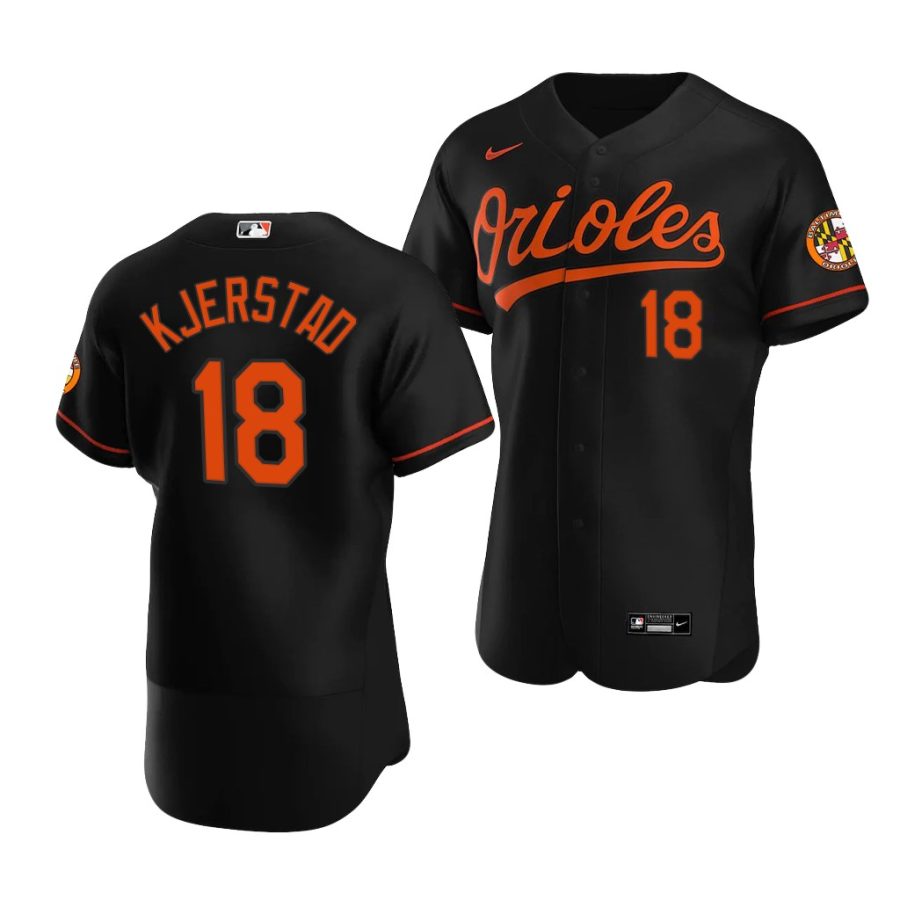 heston kjerstad orioles 2020 mlb draft authentic alternate black jersey