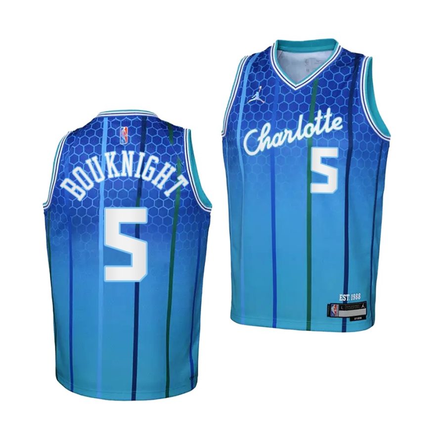 hornets james bouknight youth teal city edition 2021 22 jersey