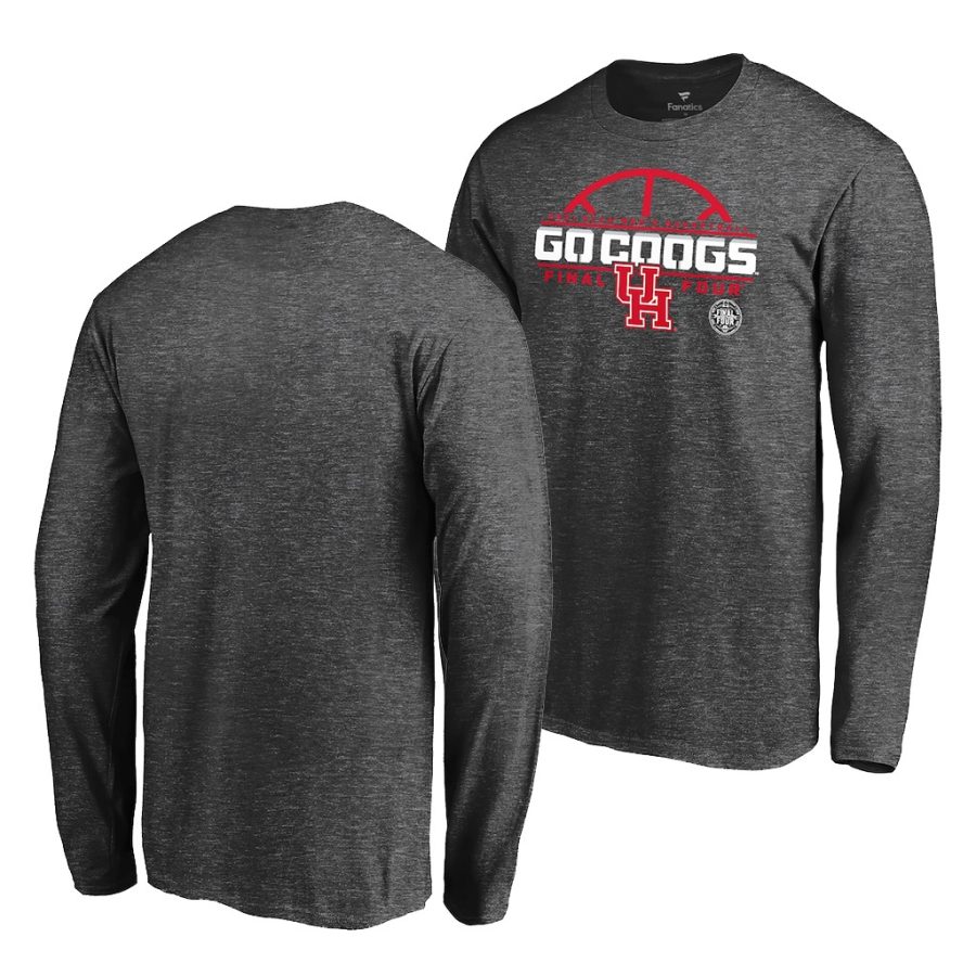 houston cougars charcoal 2021 march madness final four long sleeve men t shirt